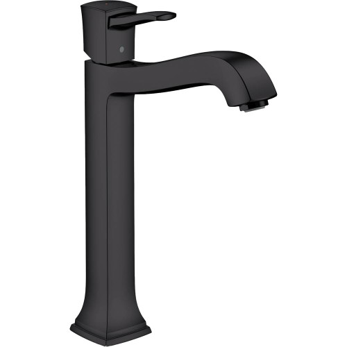 Hansgrohe 31303671 Metropol Classic Single-Hole Faucet 260 with Pop-Up Drain, 1.2 GPM in Matte Black