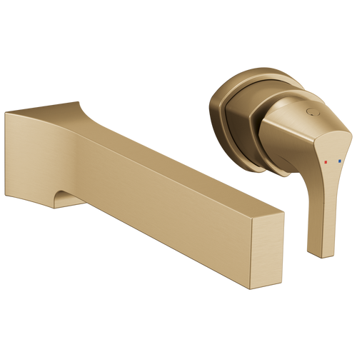 Delta Zura T574LF-CZWL Single Handle Wall Mount Bathroom Faucet Trim in Champagne Bronze Finish