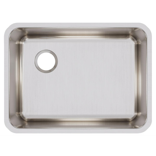 Elkay Lustertone Classic Stainless Steel 25-1/2" x 19-1/4" x 10" Single Bowl Undermount Sink with Left Drain