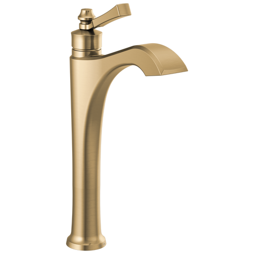 Delta Dorval: Single Handle Vessel Bathroom Faucet Champagne Bronze