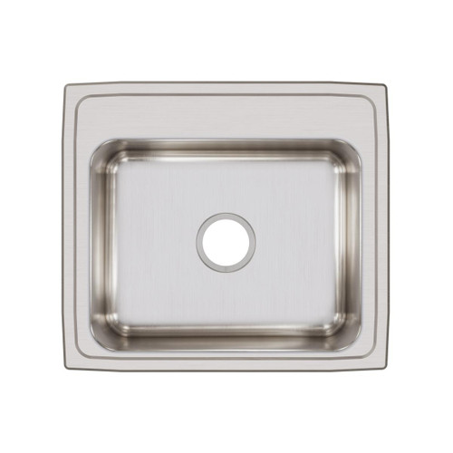Elkay Lustertone Classic Stainless Steel 22" x 19-1/2" x 7-5/8", 0-Hole Single Bowl Drop-in Sink