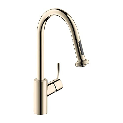Hansgrohe 14877831 Talis S2 High Arc Kitchen Faucet, 2-Spray Pull-Down, 1.75 GPM in Polished Nickel