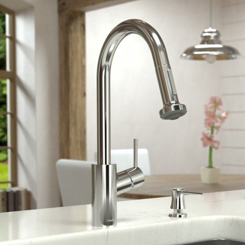 Hansgrohe 14877831 Talis S2 High Arc Kitchen Faucet, 2-Spray Pull-Down, 1.75 GPM in Polished Nickel