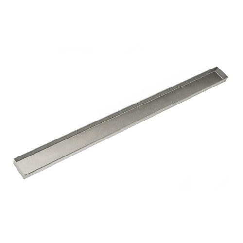 Infinity Drain LC 6588 SS 88" Stainless Steel Closed Ended Channel in Satin Stainless