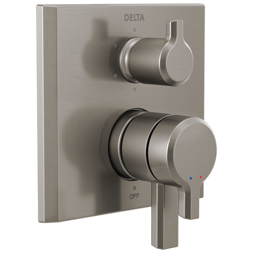 Delta Pivotal T27999-SS-PR 2-Handle Monitor 17 Series Valve Trim with 6-Setting Diverter in Lumicoat Stainless Finish