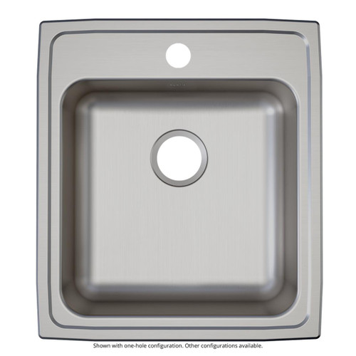 Elkay Lustertone Classic Stainless Steel 19-1/2" x 22" x 6-1/2", OS4-Hole Single Bowl Drop-in ADA Sink