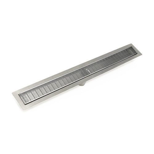 Infinity Drain 24" FFAS 6524 PS Linear Drain Kit: Polished Stainless