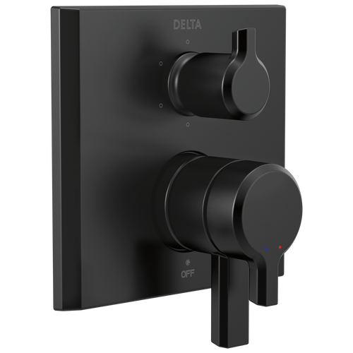 Delta Pivotal T27999-BL Monitor 17 Series Valve Trim with 6-Setting Integrated Diverter in Matte Black Finish