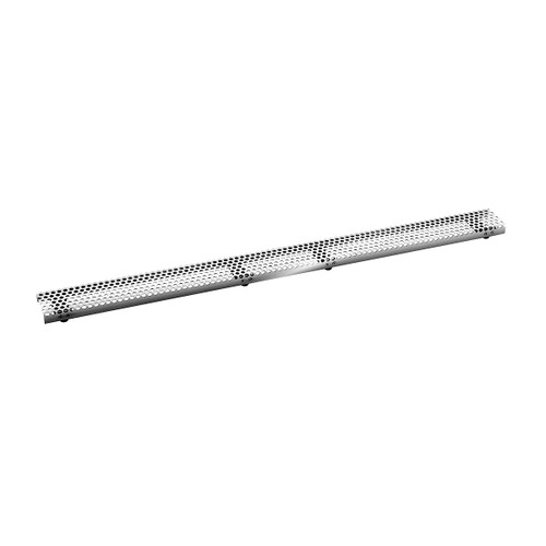 Infinity Drain D 6596 PS 96" Perforated Circle Pattern Grate in Polished Stainless