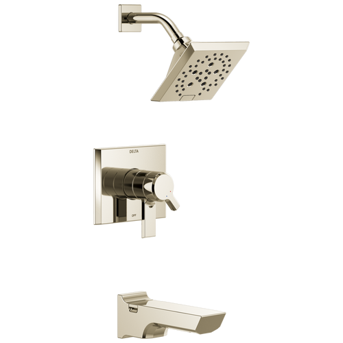 Delta Pivotal T17499-PN-PR Monitor 17 Series HOkinetic Tub and Shower Trim in Lumicoat Polished Nickel Finish