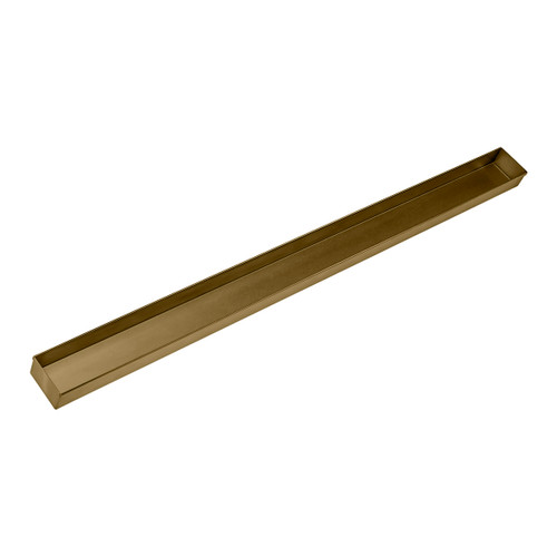 Infinity Drain HC 6588 SB 88" Stainless Steel Closed Ended Channel in Satin Bronze