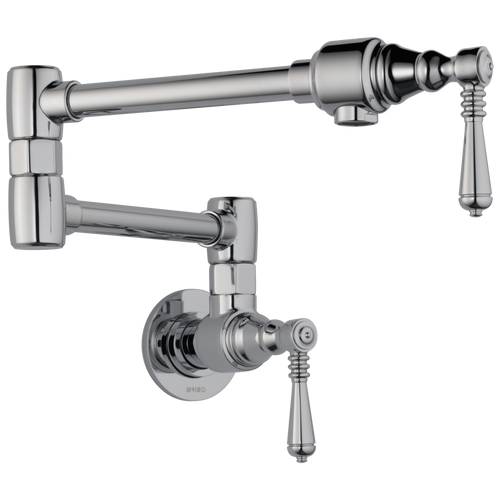 Brizo 62810LF-PN Traditional Wall Mount Pot Filler Faucet Polished Nickel