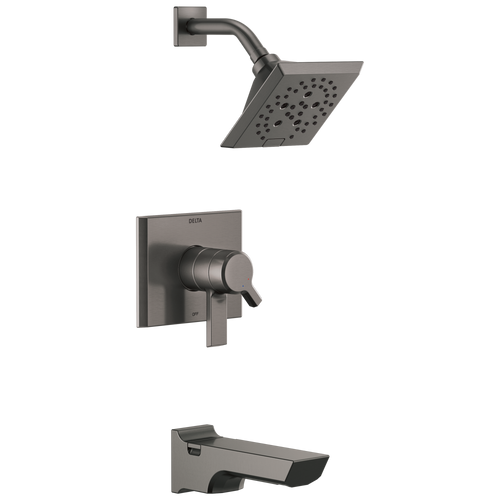 Delta Pivotal T17499-KS-PR Monitor 17 Series HOkinetic Tub and Shower Trim in Lumicoat Black Stainless Finish