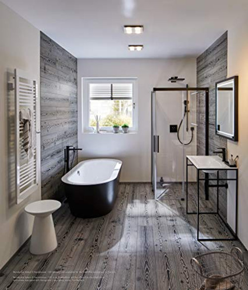 Hansgrohe 15763671 ShowerSelect Thermostatic Trim for 2 Functions, Square in Matte Black