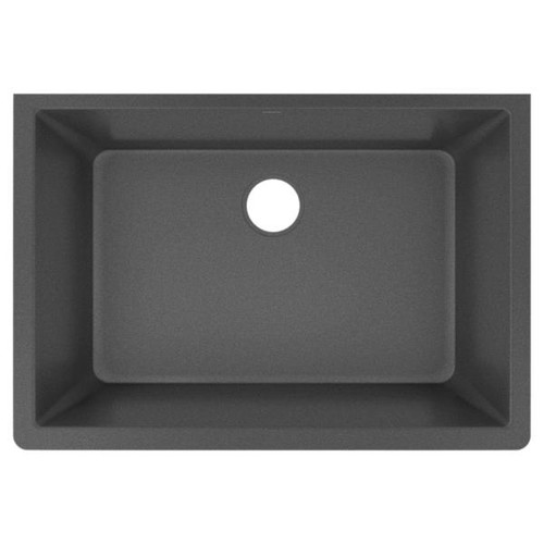 Elkay ELXRU13322CH0 Quartz Luxe 33" x 18-7/16" x 9-7/16", Single Bowl Undermount Sink, Charcoal