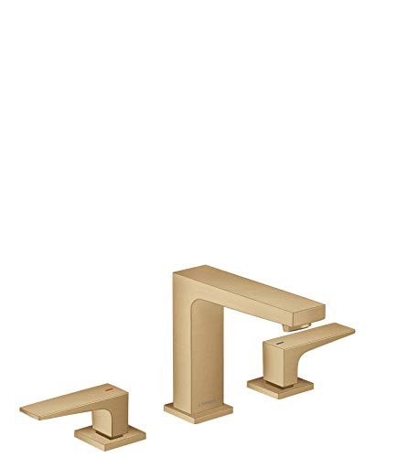 Hansgrohe Metropol 1.2 GPM Widespread Bathroom Faucet with Pop-Up Drain - Brushed Bronze