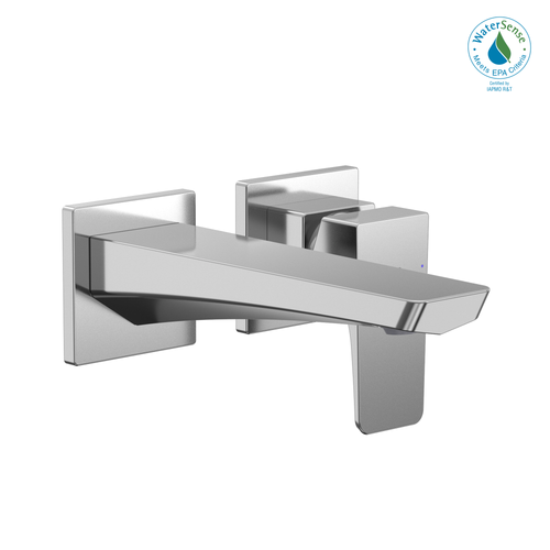 TOTO GE 1.2 GPM Wall-Mount Single-Handle Bathroom Faucet with COMFORT GLIDE Technology, Polished Chrome - TLG07308U#CP