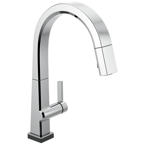 Delta Pivotal: Single Handle Pull Down Kitchen Faucet with Touch2O Technology Chrome