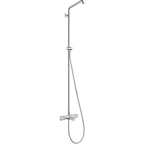 Hansgrohe 26068001 Croma E Showerpipe with Tub Filler without Shower Components in Chrome