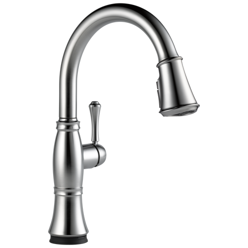 Delta Cassidy: Single Handle Pull-Down Kitchen Faucet with Touch2O and ShieldSpray Technologies Lumicoat Arctic Stainless