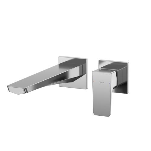 Toto GE 1.2 GPM Wall-Mount Single-Handle Long Bathroom Faucet with COMFORT GLIDE Technology, Polished Chrome - TLG07308U#CP