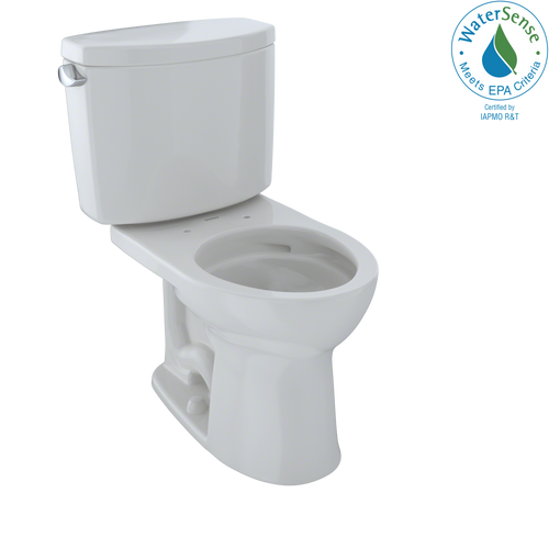 TOTO Drake II Two-Piece Round 1.28 GPF Universal Height Toilet with CeFiONtect - Colonial White - CST453CEFG#11