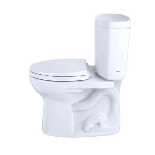 Toto Drake II Two Piece Round Universal Height Toilet with CEFIONTECT 1.28 GPF Less Seat in Sedona Beige
