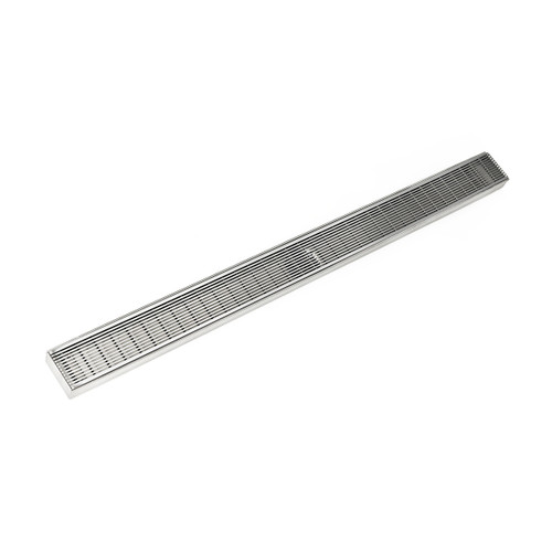 Infinity Drain 32" FXAS 6532 PS Linear Drain Kit: Polished Stainless