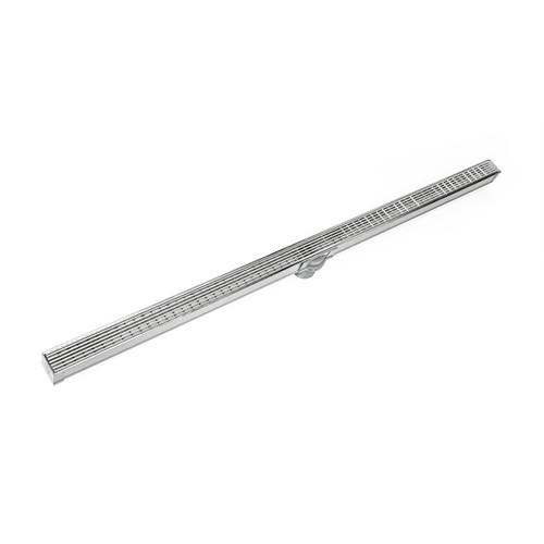 Infinity Drain 48" SAG 3848 PS Linear Drain Kit: Polished Stainless