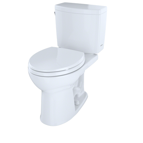 Toto Drake II Two Piece Round Universal Height Toilet with CEFIONTECT 1.0 GPF Less Seat in Sedona Beige