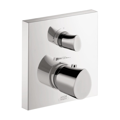 AXOR 12716001 Starck Organic Thermostatic w/Volume Control & Diverter Chrome