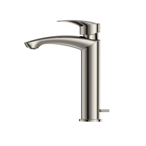 Toto GM 1.2 GPM Single Handle Semi-Vessel Bathroom Sink Faucet with COMFORT GLIDE Technology, Polished Nickel - TLG03303U#PN