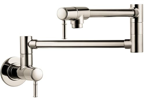 Hansgrohe 04218830 Talis C Pot Filler, Wall-Mounted in Polished Nickel