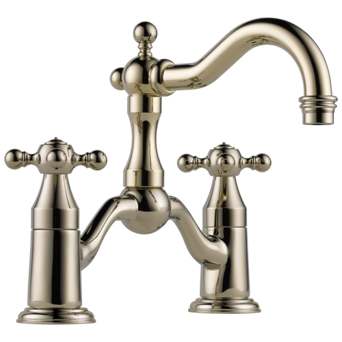 Brizo 65538LF-PN-ECO Tresa Two-Handle Widespread Bridge Lavatory Faucet 1.2 GPM With PopUp: Polished Nickel