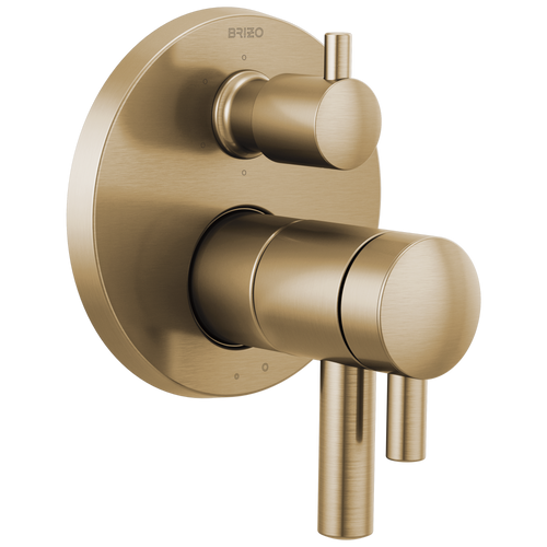 Brizo T75675-GL Odin TempAssure Thermostatic Valve with Integrated 6-Function Diverter Trim: Luxe Gold