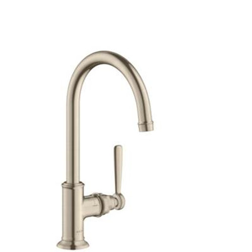 AXOR 16518831  Montreux Single-Hole Faucet without Pop-Up, Tall, 1.2 GPM Polished Nickel