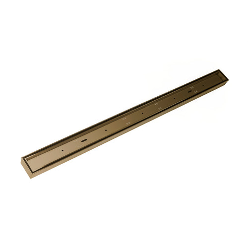 Infinity Drain 48" FXTIF 6548 SB Linear Drain Kit: Satin Bronze