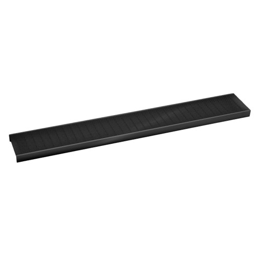 Infinity Drain 48" A 10048 BK Linear Drain Grate: Matte Black