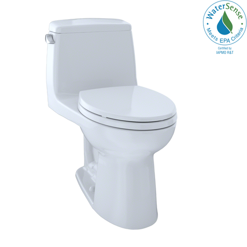 TOTO MS854114EL#01 Eco UltraMax One-Piece Elongated 1.28 GPF ADA Compliant Toilet: Cotton White