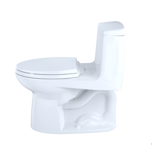 Toto Eco UltraMax One Piece Elongated ADA Compliant Toilet 1.28 GPF with SS114 SoftClose Seat in Cotton White