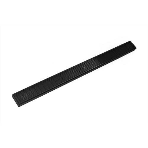 Infinity Drain 36" FXAS 6536 BK Linear Drain Kit: Matte Black