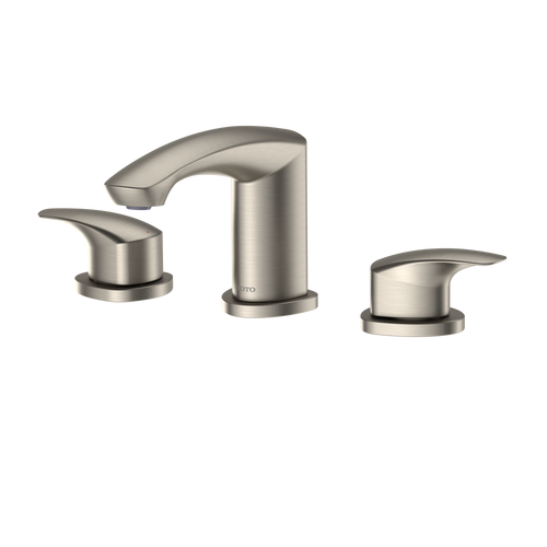 Toto GM 1.2 GPM Two Handle Widespread Bathroom Sink Faucet, Brushed Nickel - TLG09201U#BN
