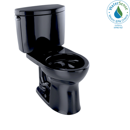 TOTO Drake II Two-Piece Round 1.28 GPF Universal Height Toilet, Ebony - CST453CEFG#51