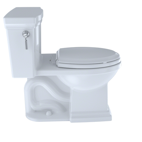 Toto Promenade II 1G One Piece Elongated Universal Height Toilet with CEFIONTECT 1.0 GPF with SS224 SoftClose Seat in Cotton White Toto Promenade II 1G One Piece Elongated Universal Height Toilet with CEFIONTECT 1.0 GPF with SS224 SoftClose Seat in Cotton White