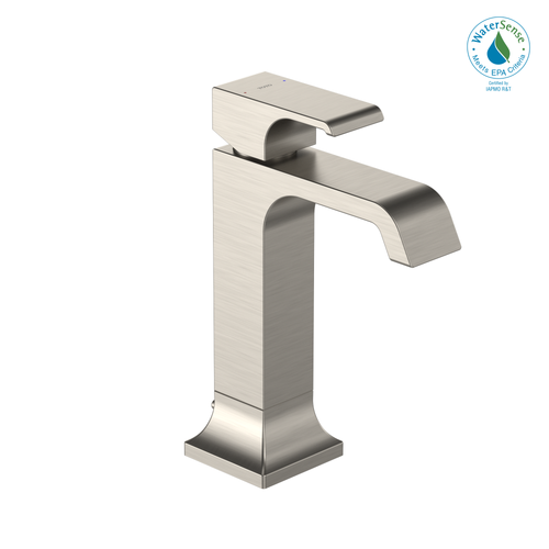 TOTO GC 1.2 GPM Single Handle Semi-Vessel Bathroom Sink Faucet with COMFORT GLIDE Technology, Brushed Nickel - TLG08303U#BN