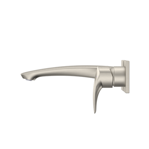 Toto GM 1.2 GPM Wall-Mount Single-Handle Long Bathroom Faucet with COMFORT GLIDE Technology, Brushed Nickel - TLG09308U#BN