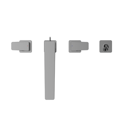 Toto GE Two-Handle Deck-Mount Roman Tub Filler Trim with Handshower, Polished Chrome - TBG07202U#CP