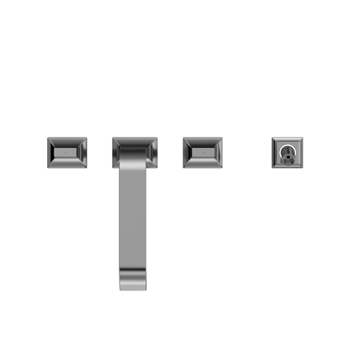 Toto GC Two-Handle Deck-Mount Roman Tub Filler Trim with Handshower, Polished Chrome - TBG08202U#CP