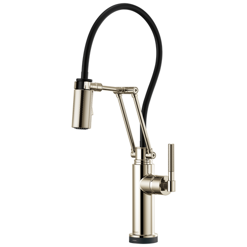 Brizo Litze 64243LF-SS SmartTouch Articulating Faucet with Knurled Handle Stainless