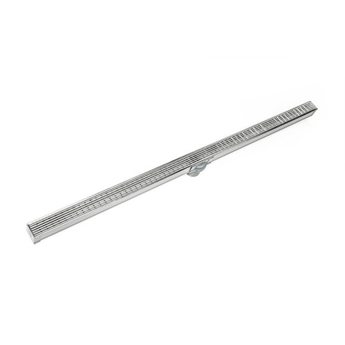 Infinity Drain 60" SAG 3860 PS Linear Drain Kit: Polished Stainless